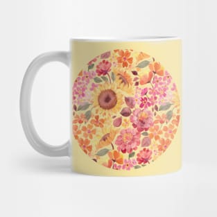 Happy Boho Sixties Floral Mug